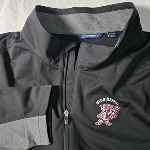 Cutter & Buck‎ Jacket Mississippi State Black Windbreaker Size 4XB